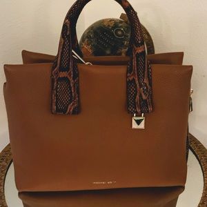 Michael Kors Rollins Snake Leather Satchel